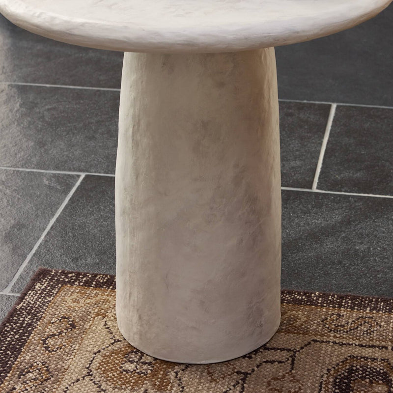 Janice End Table - Textured Lunar Concrete