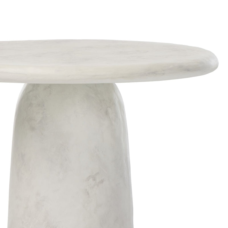 Janice End Table - Textured Lunar Concrete