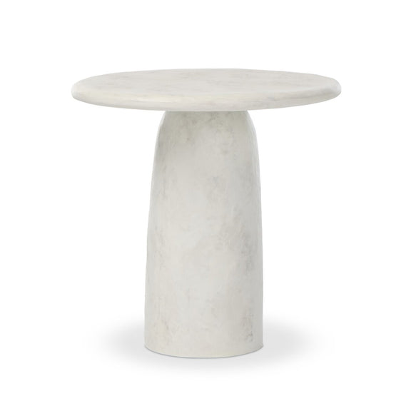 Janice End Table - Textured Lunar Concrete