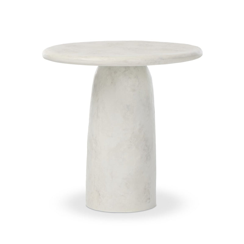 Janice End Table - Textured Lunar Concrete