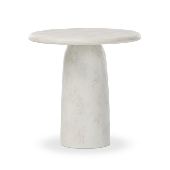 Janice End Table - Textured Lunar Concrete