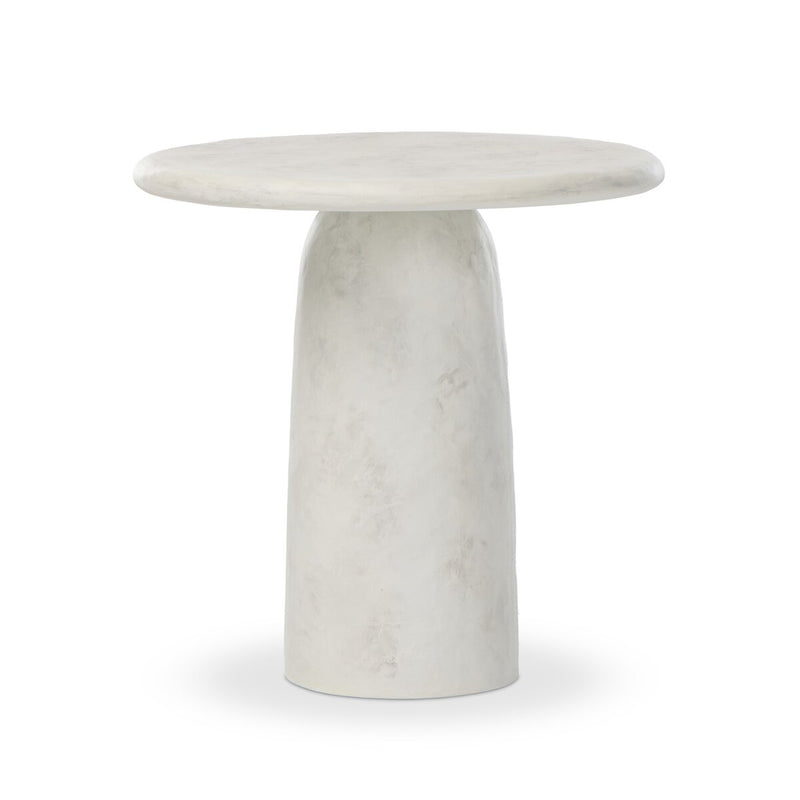 Janice End Table - Textured Lunar Concrete