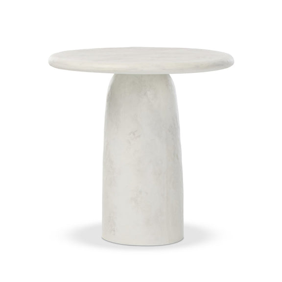 Janice End Table - Textured Lunar Concrete