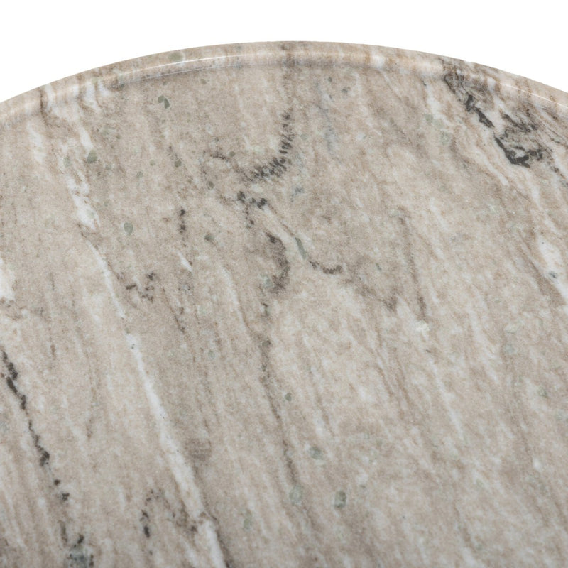 Viola End Table - Antique White Marble