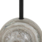 Viola End Table - Antique White Marble