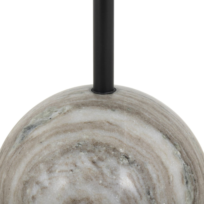 Viola End Table - Antique White Marble