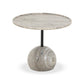 Viola End Table - Antique White Marble