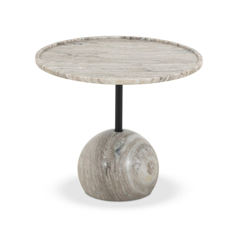 Viola End Table - Antique White Marble