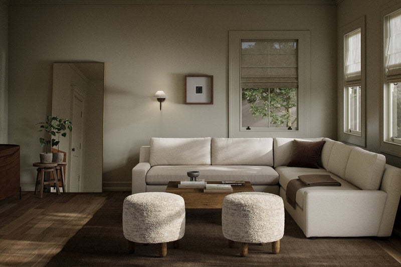 Yelena 3-Piece Sectional - Crypton Nomad Snow