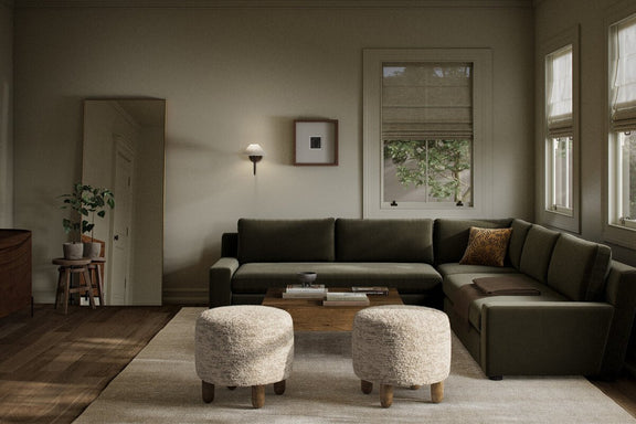 Yelena 3-Piece Sectional - Surrey Olive