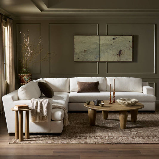 Crispin 3-Piece Sectional - Crypton Nomad Snow