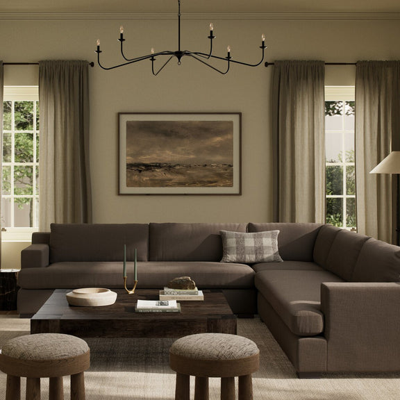 Crispin 3-Piece Sectional - Savoy Coffee