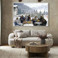 Drinks At Gstaad by Slim Aarons - White Maple
