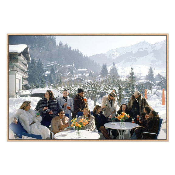 Drinks At Gstaad by Slim Aarons - White Oak