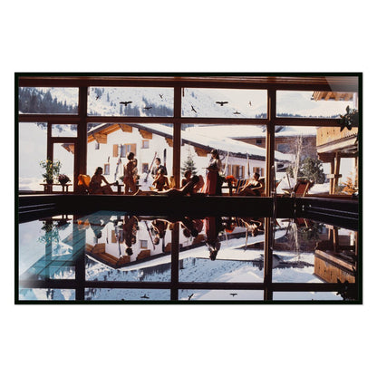 Gasthof Post Pool by Slim Aarons - Black Maple