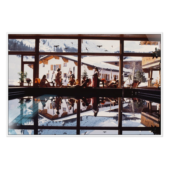 Gasthof Post Pool by Slim Aarons - White Maple