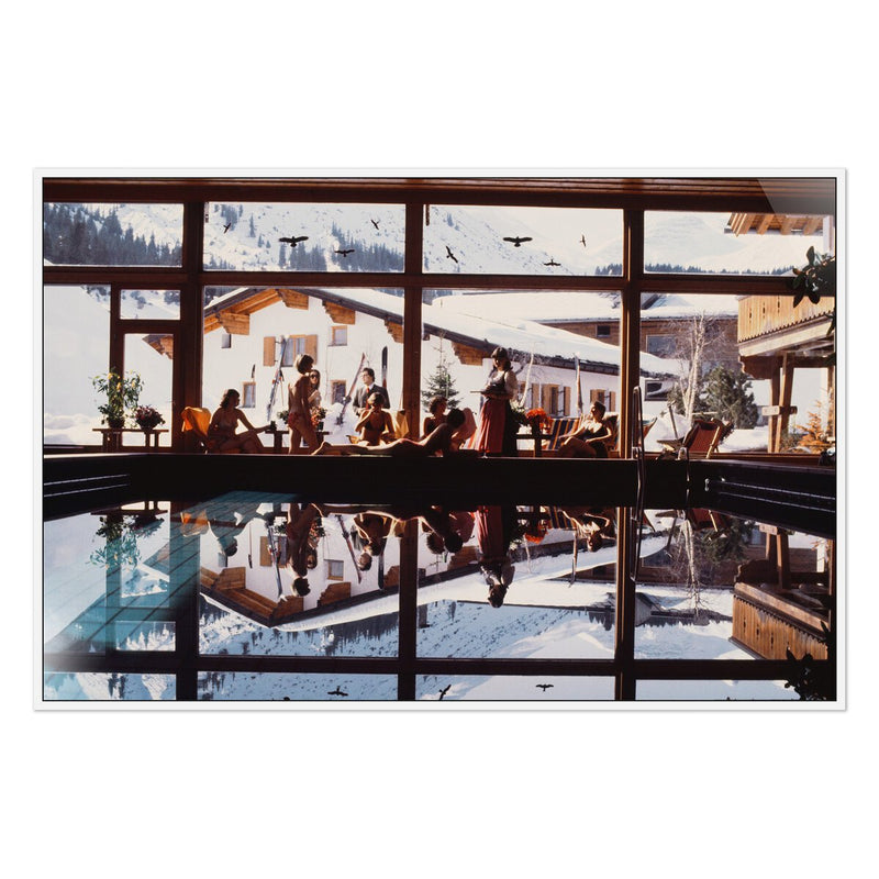 Gasthof Post Pool by Slim Aarons - White Maple