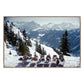 Lounging In Gstaad by  Slim Aarons - Rustic Walnut