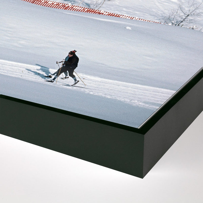 Skiing In Seefeld by Slim Aarons - Black Maple
