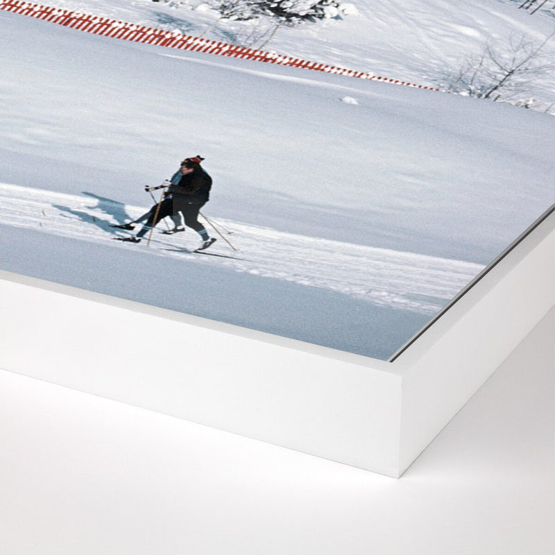 Skiing In Seefeld by Slim Aarons - White Maple