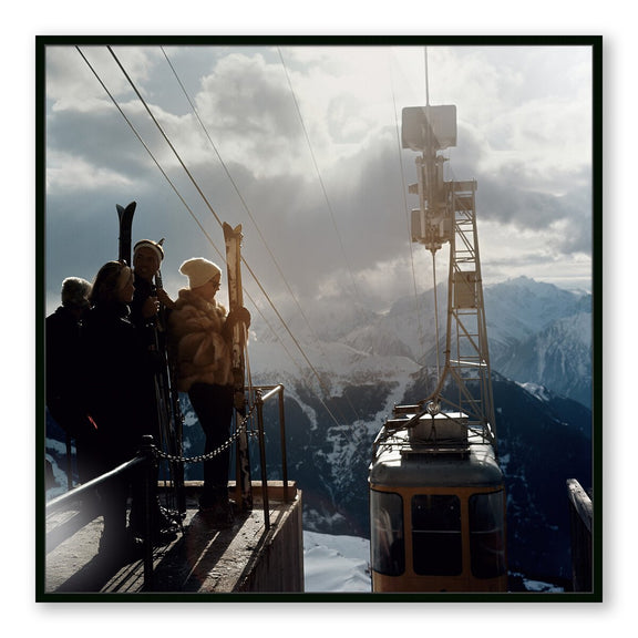 Alpine Skiing by Slim Aarons - Black Maple