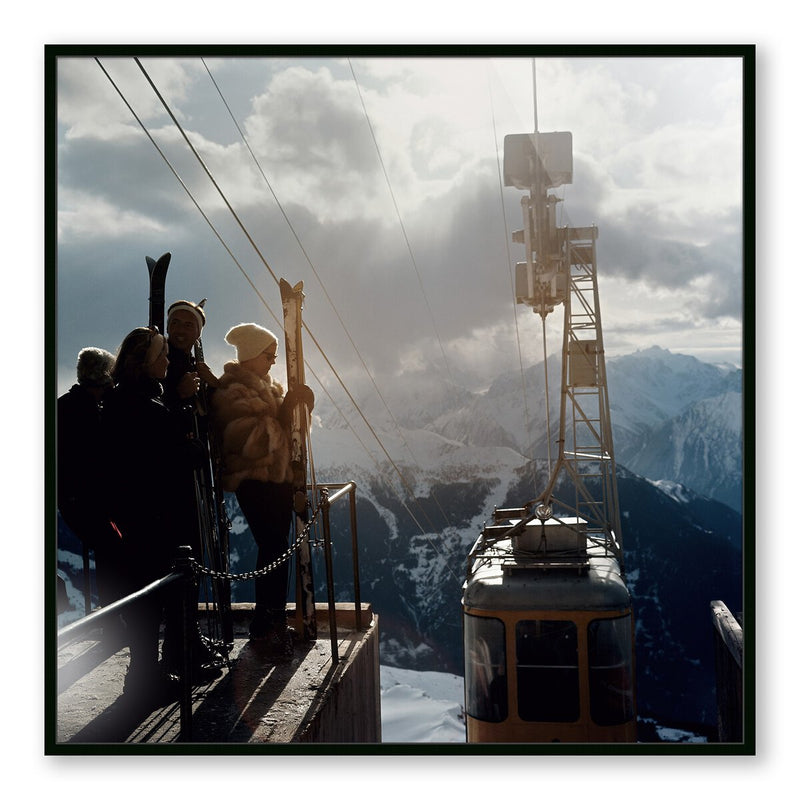 Alpine Skiing by Slim Aarons - Black Maple