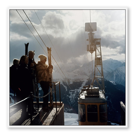 Alpine Skiing by Slim Aarons - White Maple