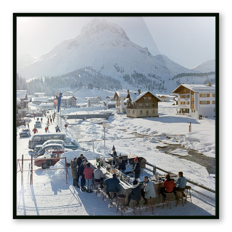 Lech Ice Bar by Slim Aarons - Black Maple