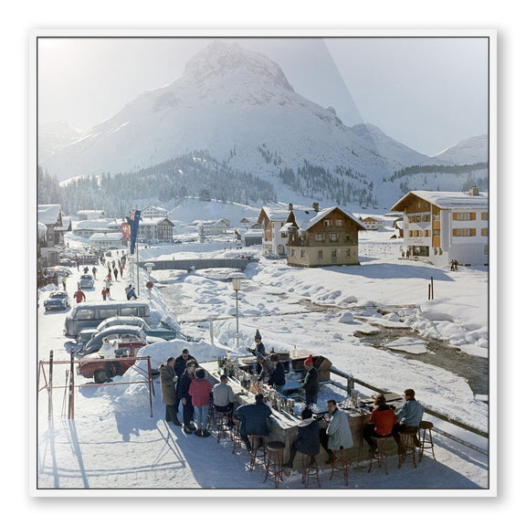 Lech Ice Bar by Slim Aarons - White Maple