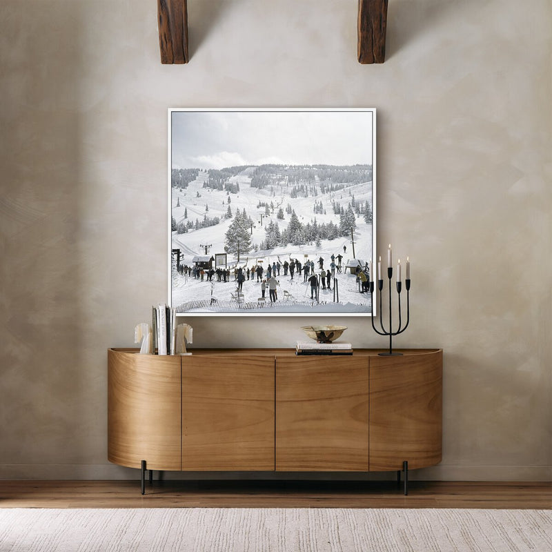 Skiing In Vail by Slim Aarons - White Maple