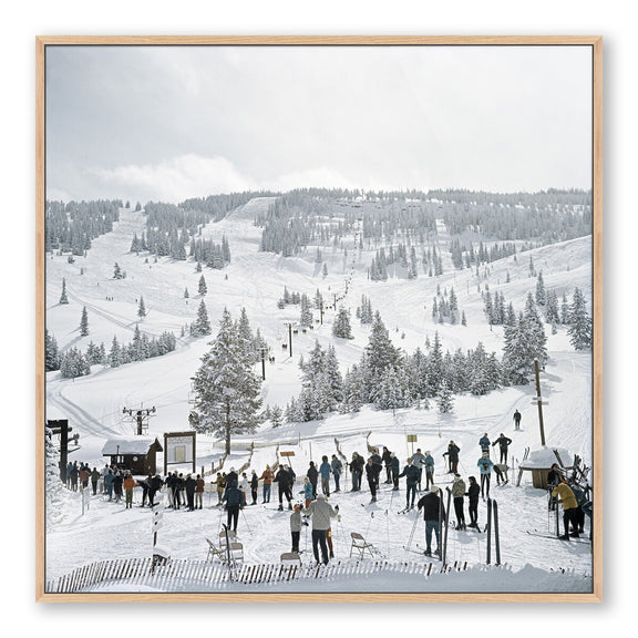 Skiing In Vail by Slim Aarons - White Oak