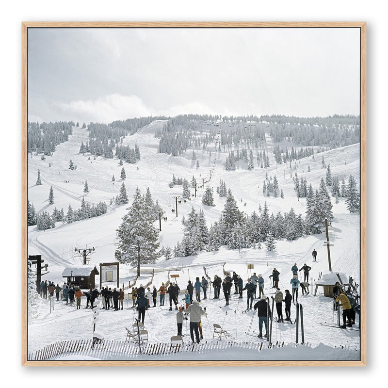 Skiing In Vail by Slim Aarons - White Oak