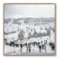Skiing In Vail by Slim Aarons - Rustic Walnut