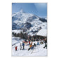 Zermatt Skiing II by Slim Aarons - White Maple