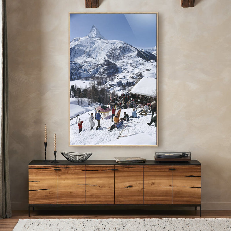 Zermatt Skiing II by Slim Aarons - White Oak