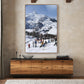 Zermatt Skiing II by Slim Aarons - Rustic Walnut
