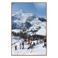 Zermatt Skiing II by Slim Aarons - Rustic Walnut