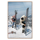 On The Slopes Of Sugarbush by Slim Aarons - Rustic Walnut