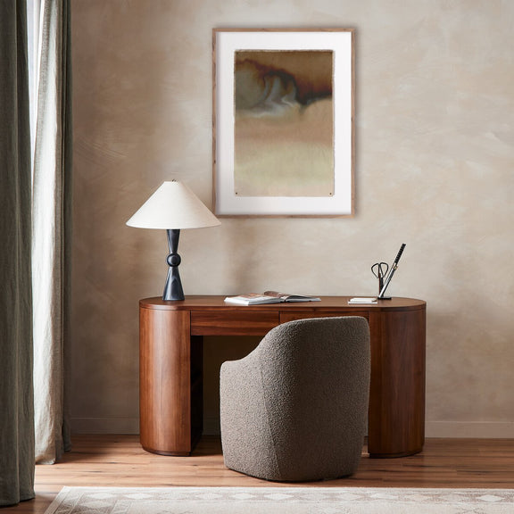 Liquified Landscape VI by Roseanne Kenny - Rustic Walnut