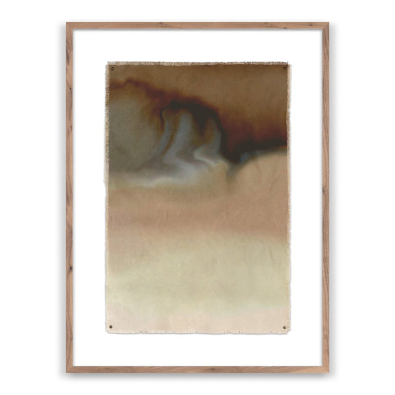 Liquified Landscape VI by Roseanne Kenny - Rustic Walnut