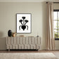 Woodblock Floral I by Roseanne Kenny - Black Maple
