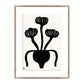 Woodblock Floral I by Roseanne Kenny - Rustic Walnut