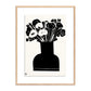 Woodblock Floral II by Roseanne Kenny - White Oak