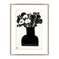 Woodblock Floral II by Roseanne Kenny - Rustic Walnut