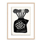 Woodblock Floral III by Roseanne Kenny - White Oak