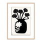 Woodblock Floral IV by Roseanne Kenny - White Oak