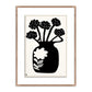 Woodblock Floral IV by Roseanne Kenny - Rustic Walnut