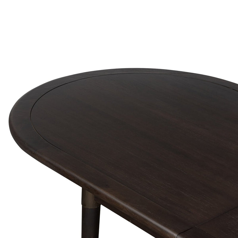 Harper Oval Extension Dining Table - Black Mango