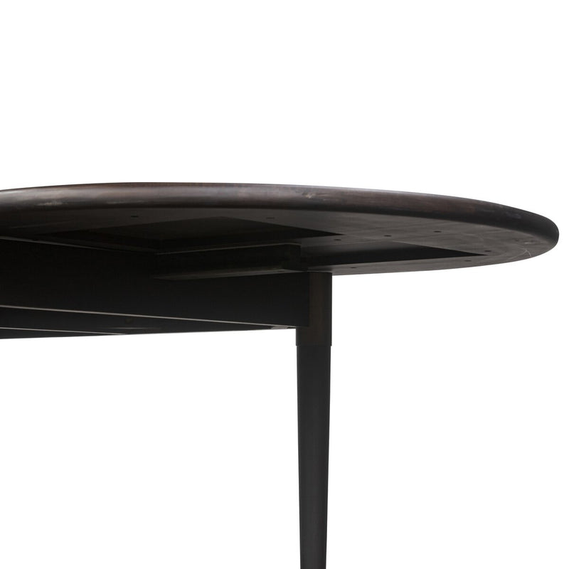 Harper Oval Extension Dining Table - Black Mango