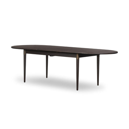 Harper Oval Extension Dining Table - Black Mango